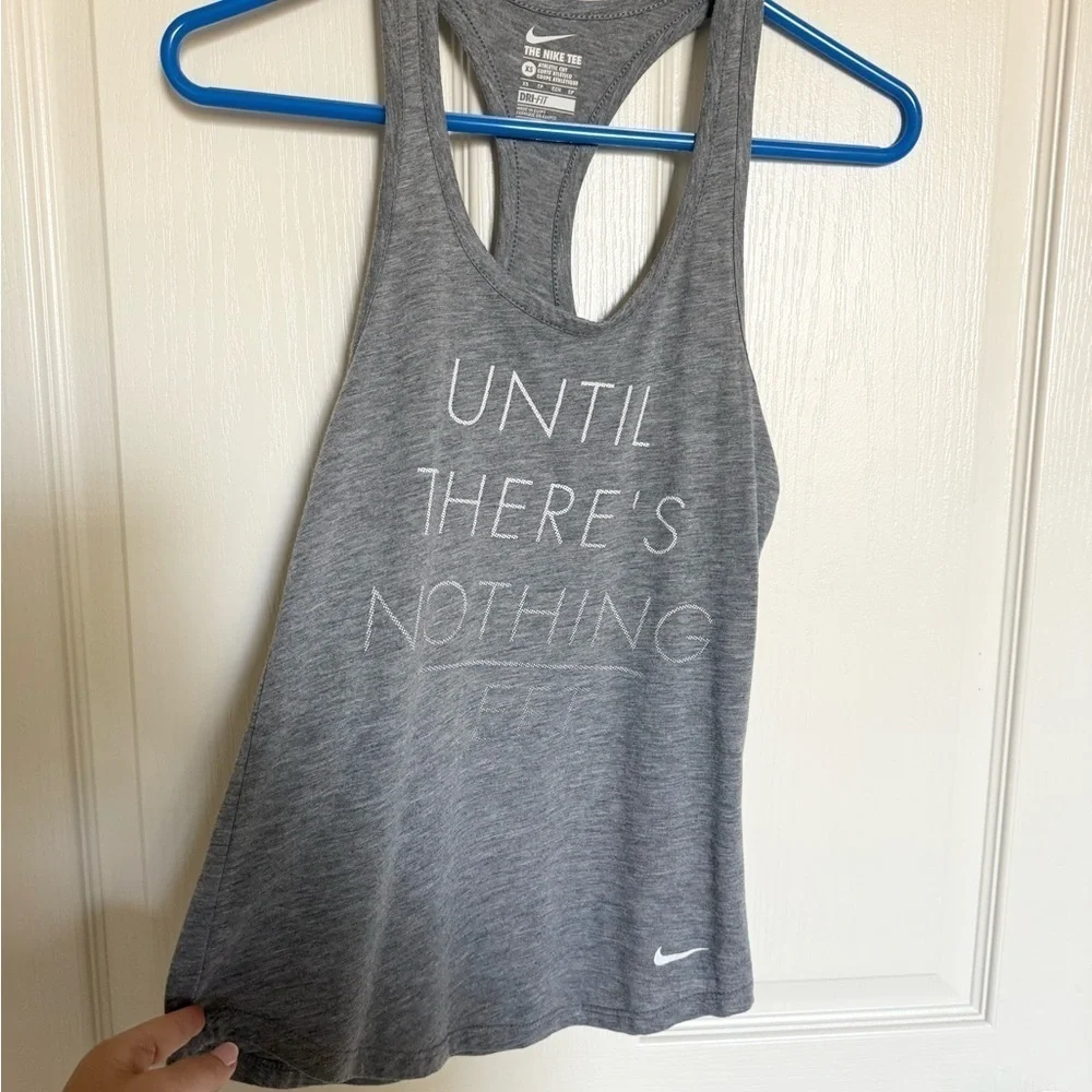 Nike Gray Dri-FIT Tank Top - Size XS